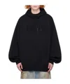 Vetements Crystal Hooded Hoodie In Black