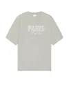 Vetements Crystal Paris T-shirt In Grey Melange