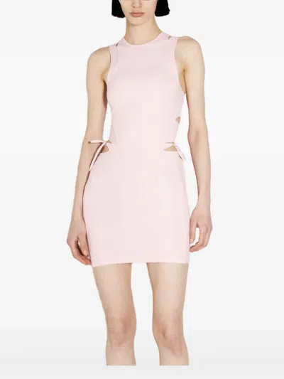 Vetements Cut-out Mini Dress In Pink