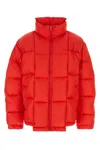 Vetements Puffer Jacket Elasticated Cuffs In Red