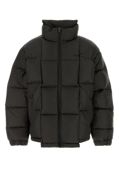 VETEMENTS VETEMENTS DARK BROWN POLYESTER DOWN JACKET