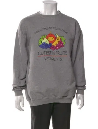 Pre-owned Vetements Cutest Of The Fruits Graphic Print Pullover In Green