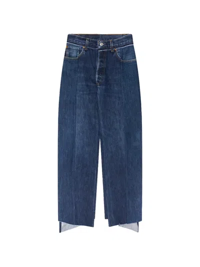 Vetements Cut-up Jeans In Blue