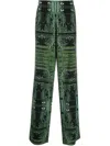 Vetements Cyber Fluid Wide-leg Trousers In 黑色