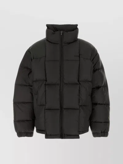 VETEMENTS DARK DOWN JACKET WITH HIGH COLLAR