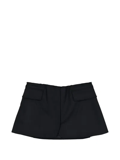 Vetements Deconstructed Mini Skirt In Black