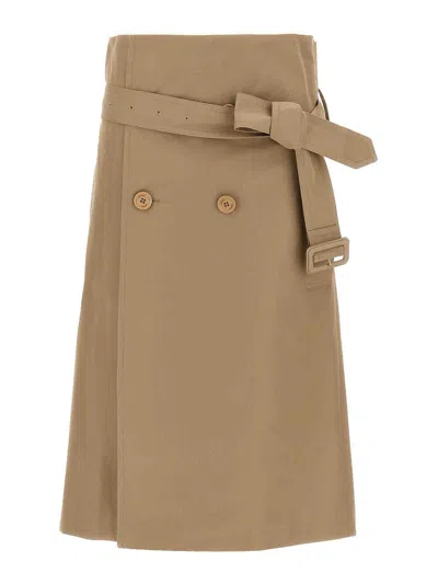 VETEMENTS FALDA SEMILARGA - BEIS