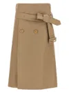 Vetements Women 'deconstructed Trenchcoat' Skirt In Brown