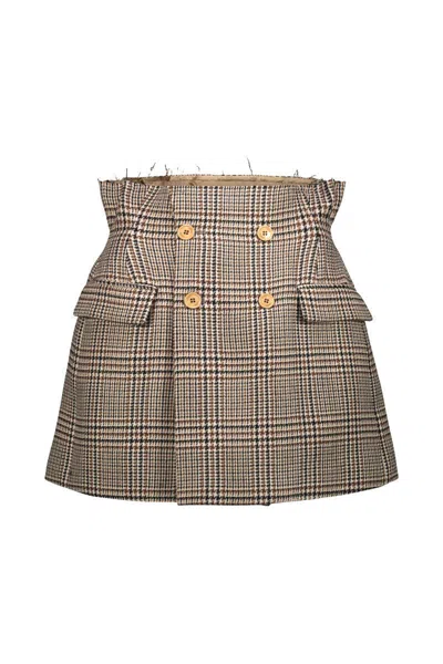 VETEMENTS VETEMENTS DECONSTRUCTURED TAILORED MINI SKIRT CLOTHING