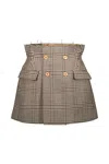 Vetements Deconstructured Tailored Mini Skirt In Multicolour