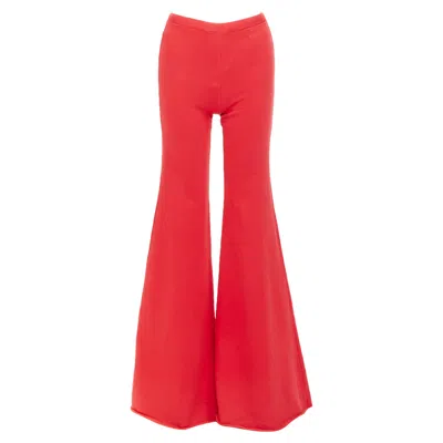 Pre-owned Vetements Demna 2019 Flared Sweatpants In Red