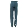 Vetements Demna Cut Out Hole High Waisted Pants In Green