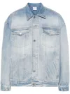 Vetements Denim Jacket With Chest And Side Pockets In Denim