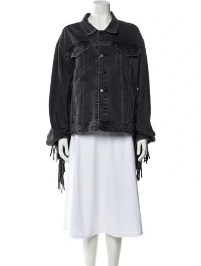 Pre-owned Vetements Denim Denim Jacket In Black