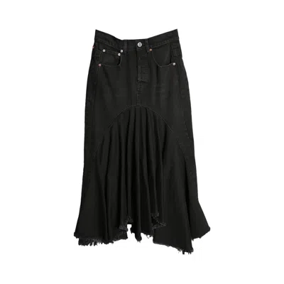 Pre-owned Vetements Denim Midi Skirt 'black' | Women's Size Xs