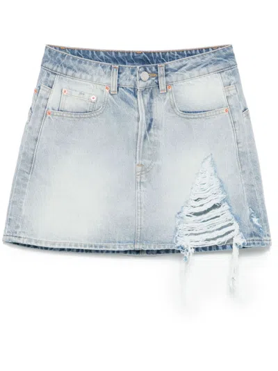 VETEMENTS DENIM MINI SKIRT