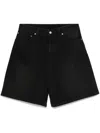 Vetements Denim Shorts In Black