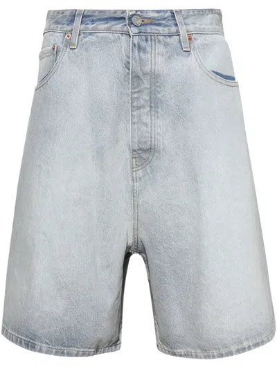 Vetements Klassische Jeans-shorts In Blau