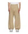 Vetements Denim Trousers With Belt Loops In Brown