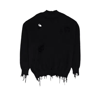 Pre-owned Vetements Destroyed Sweater Sweaters 'black' | Men's Size M