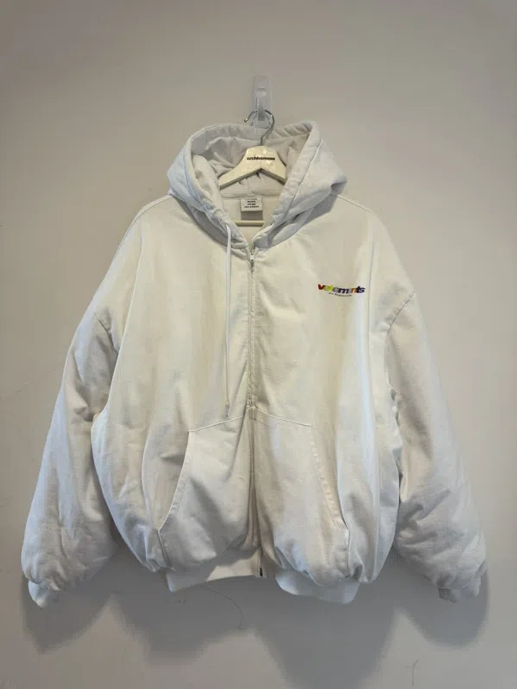 Pre owned Die Regionalbahn White Bomber Jacket 2018