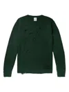 Vetements Distressed-effect Wool Sweater In Green