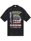 Vetements Dominatrix Hotline Oversized T-shirt In Black