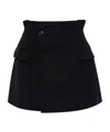 Vetements Black Deconstructed Tailored Miniskirt In Black