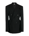 Vetements Double-breasted Suit Jacket In Black