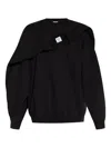 Vetements Double Layered Sweatshirt Clothing In Black