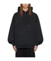 Vetements Drawstring Hood Hoodie In Black