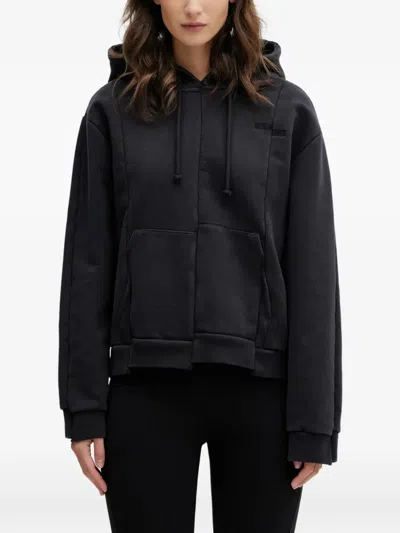 Vetements Drawstring Hoodie In Black