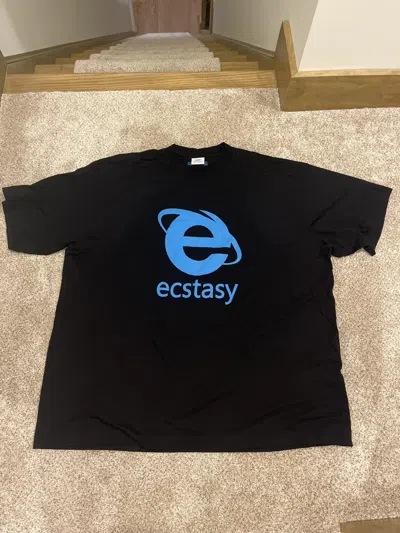 Pre-owned Vetements Ecstasy Shirt In Black