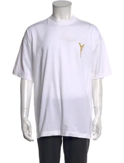 Pre-owned Vetements Eiffel Tower Graphic Print T-shirt In White