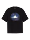 Vetements Eiffel Tower-print T-shirt In Black