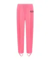 Vetements Elastic Waist Sweatpants In Pink