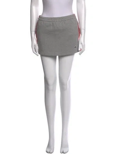 Pre-owned Vetements Embroidered Accent Mini Skirt In Black