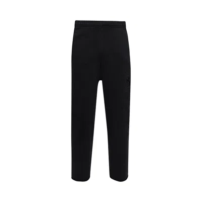 Pre-owned Vetements Embroidered Biker Cross Stripe Sweatpants 'washed Out Black' | Men's Size Xl