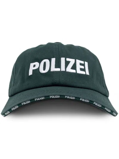Vetements Embroidered Cap In Green