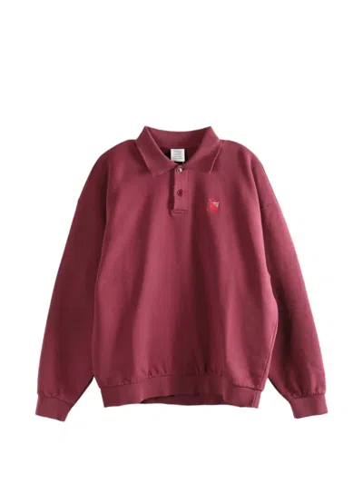 Vetements Embroidered Polo Shirt In Red