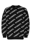 VETEMENTS VETEMENTS EMBROIDERED WOOL OVERSIZE SWEATER
