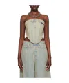 Vetements Faded Splicing To Wipe The Chest. In Gray