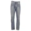 Vetements Faded Straight-leg Jeans In Light Blue Cotton Denim In Blue