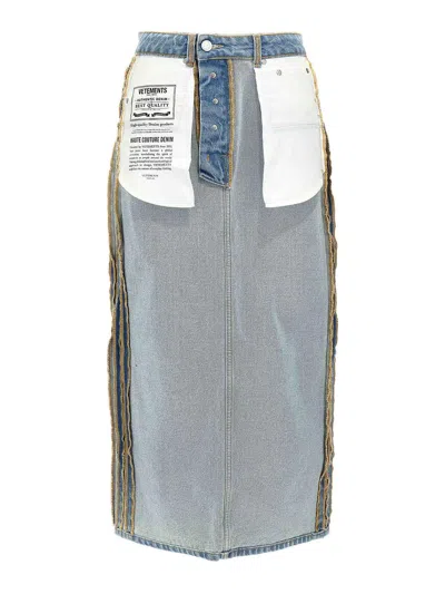 VETEMENTS INSIDE-OUT SKIRT