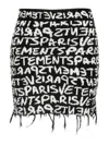 Vetements Paris Monogram Mini Skirt