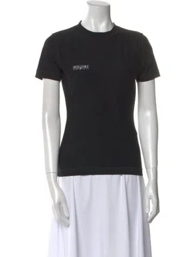 Pre-owned Vetements Fitted Inside Out Graphic Print T-shirt In Black