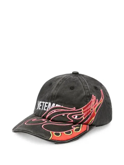 Vetements Flame Logo Baseball Cap In Multi