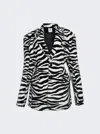 Vetements Fleece Hourglass Tailored Jacket In Multi