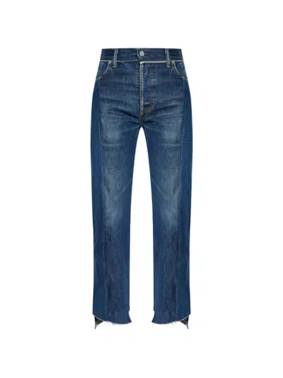 Vetements Frayed Jeans In Blue