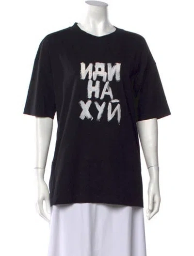 Pre-owned Vetements Fuck You Graphic Print T-shirt W/ Tags In Black